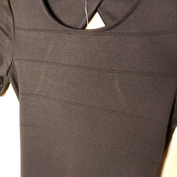June & Hudson Black NWT BodyCon Dress XS - Picture 3 of 9
